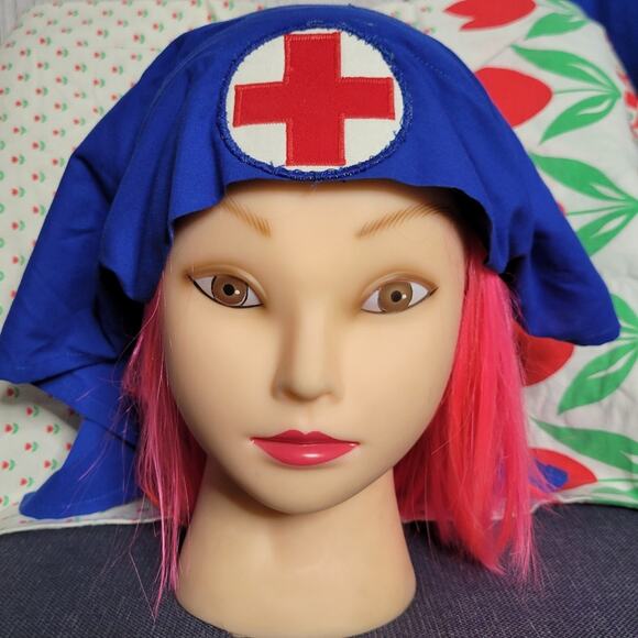 Historical Civil War Reenactment Medic Nurse's Apron and Headscarf Set - Picture 6 of 12